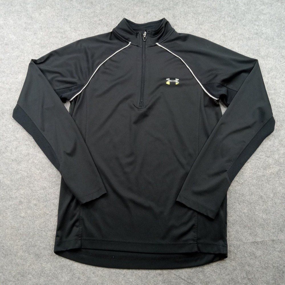 Under Armour Pullover Mens Small‎ Black 1/4 Zip Running UA Run AllSeasonGear